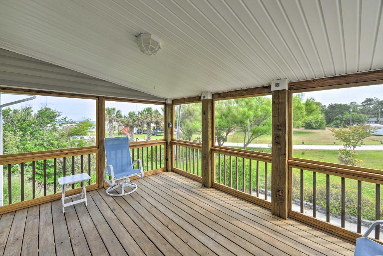 Waterfront Harkers Island Home Sunset View And Dock Экстерьер фото